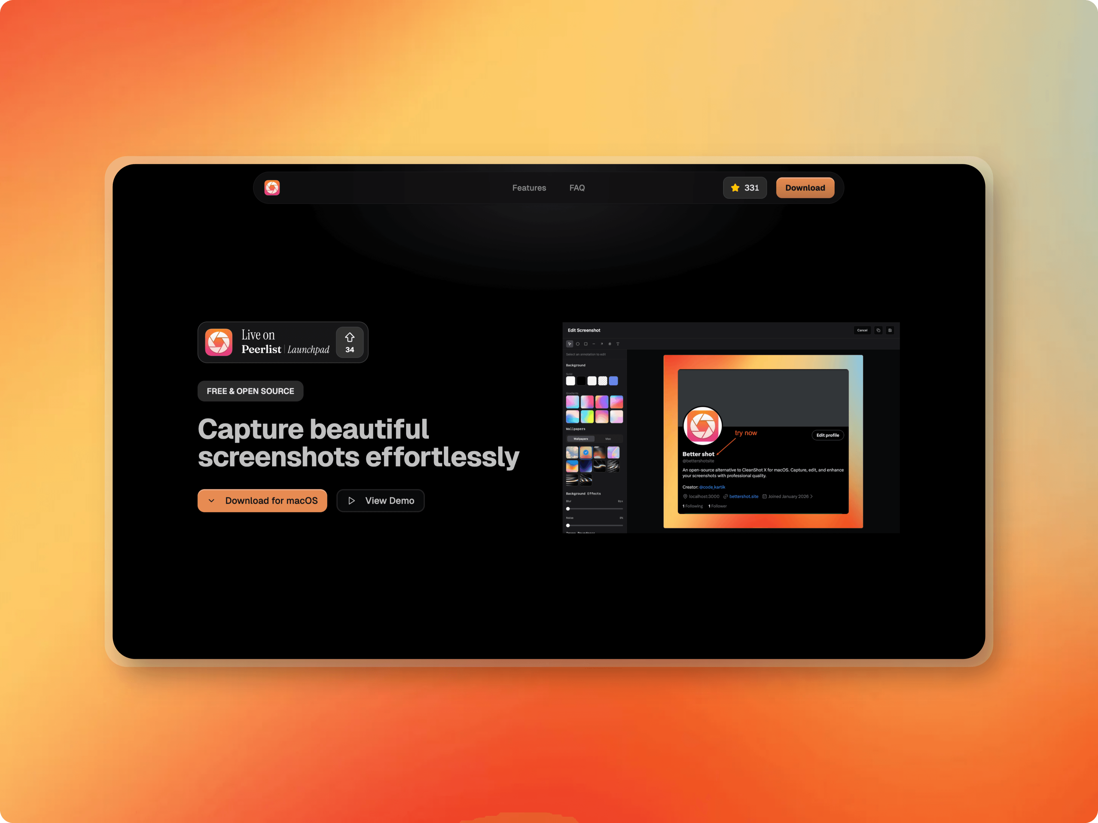 BetterShot project cover